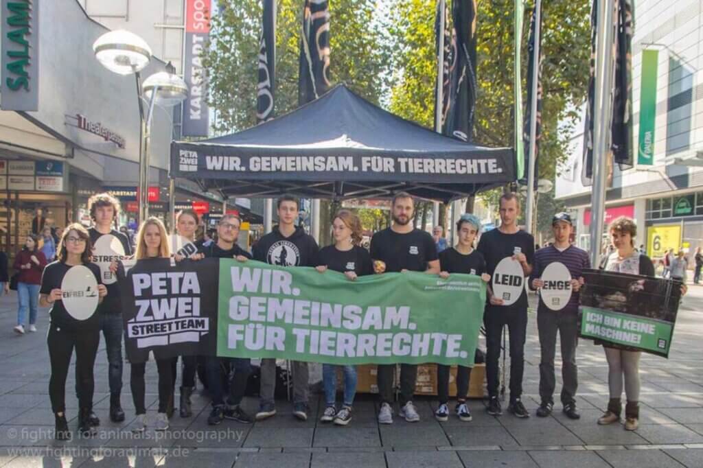 Demonstration auf der Straße