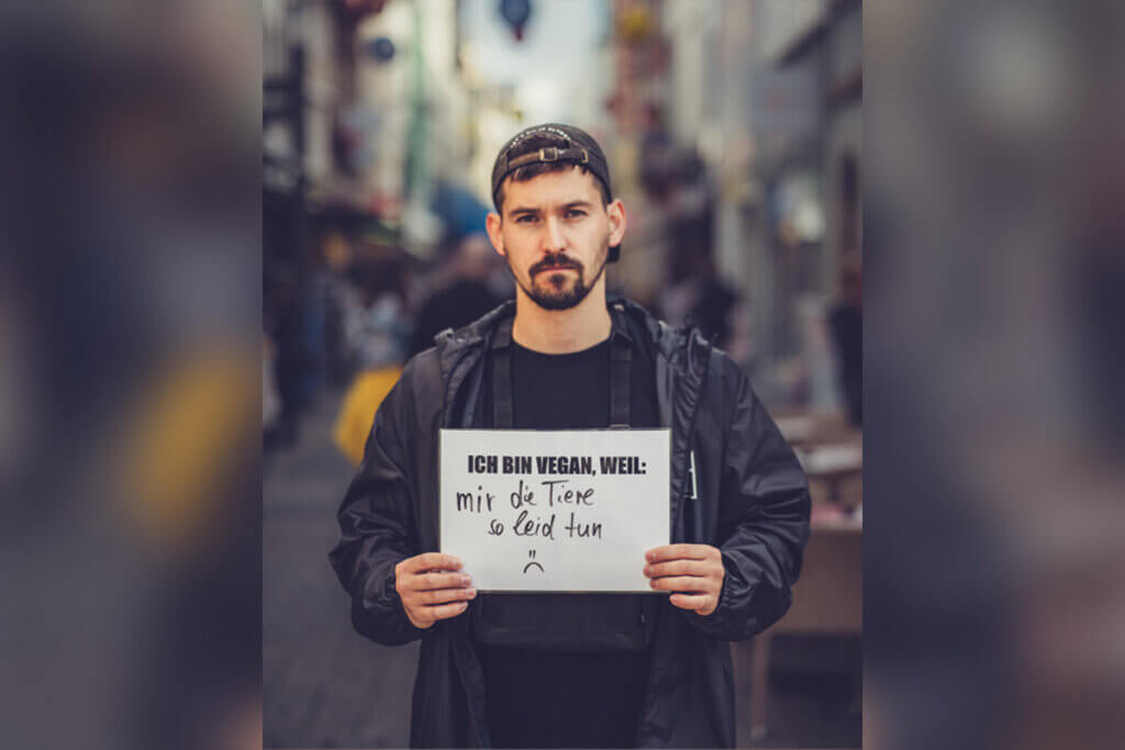 Streetteam-Leitung und Tierrechtsreferent Fabian